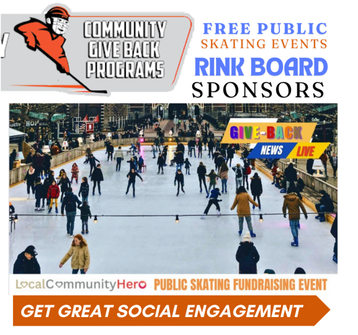  'FREE Public Skating' Events for Sponsoring Rink Board Advertisers